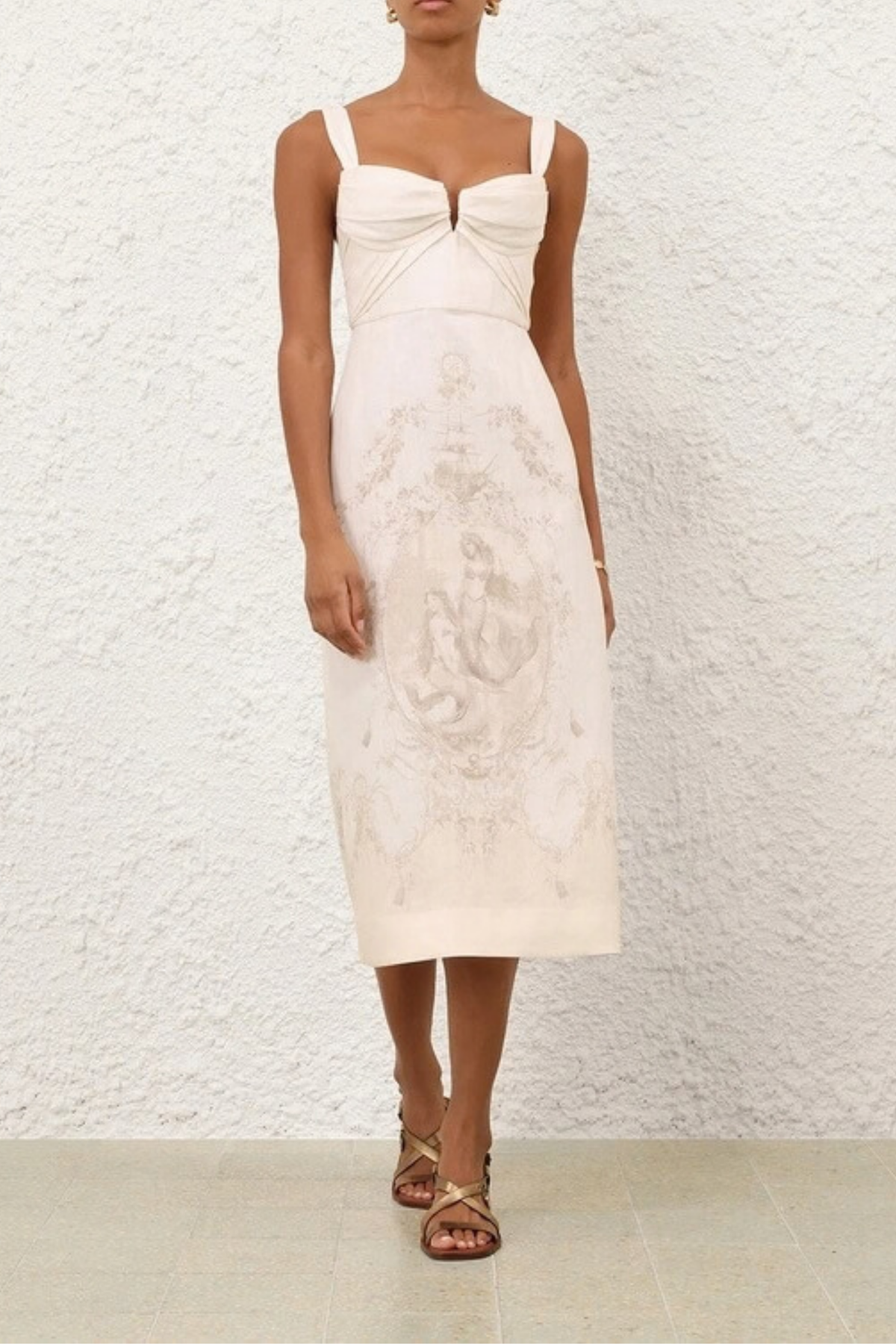 DRAPE MIDI DRESS MERMAID TOILE