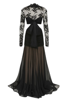 ILLUSTRATION FLOUNCE GOWN