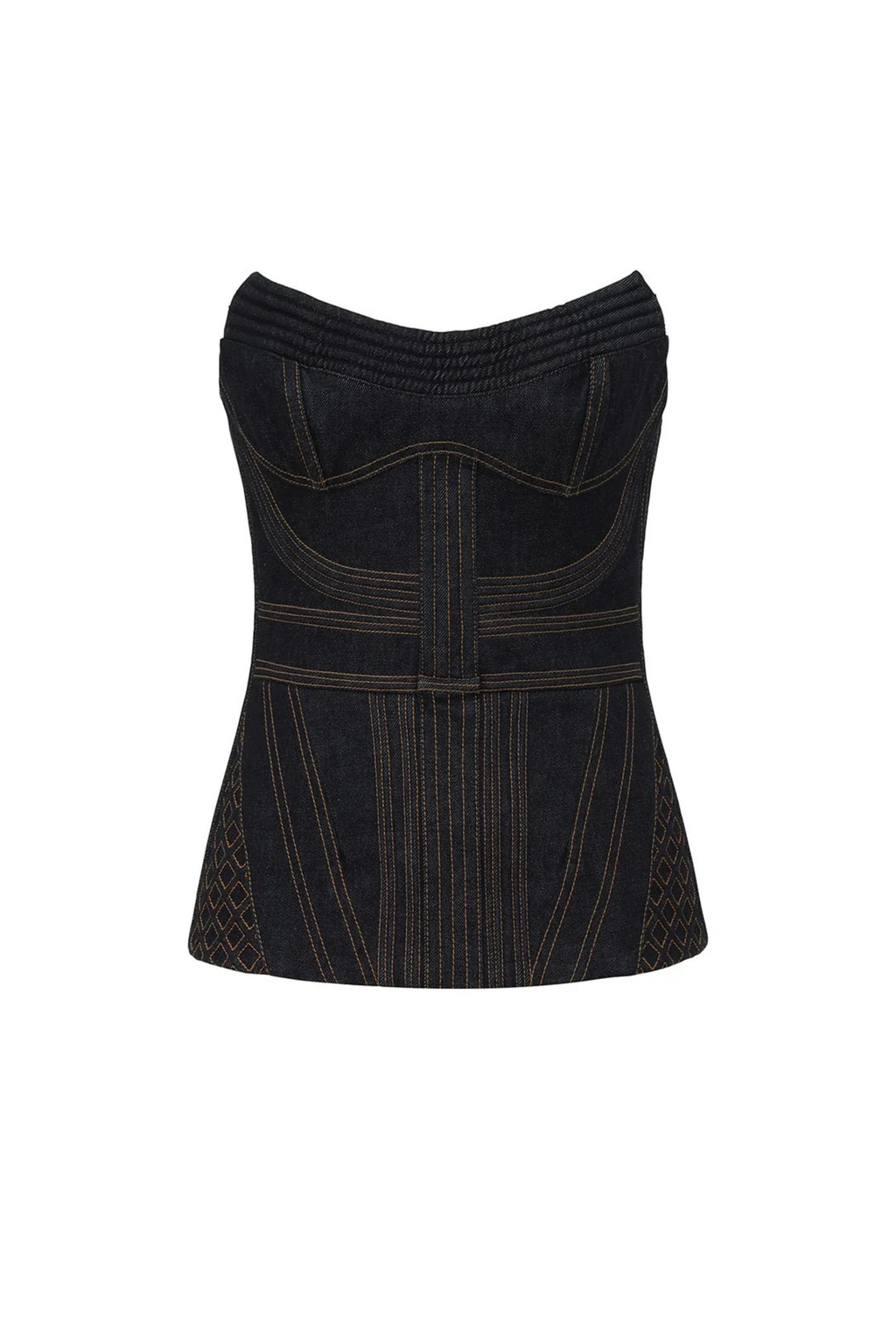 CORDED DENIM CORSET