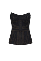 CORDED DENIM CORSET