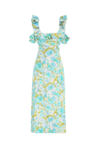 HIGH TIDE FRILLED MIDI DRESS