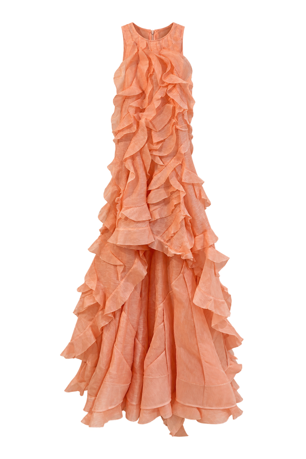 OASIS RUFFLE GOWN