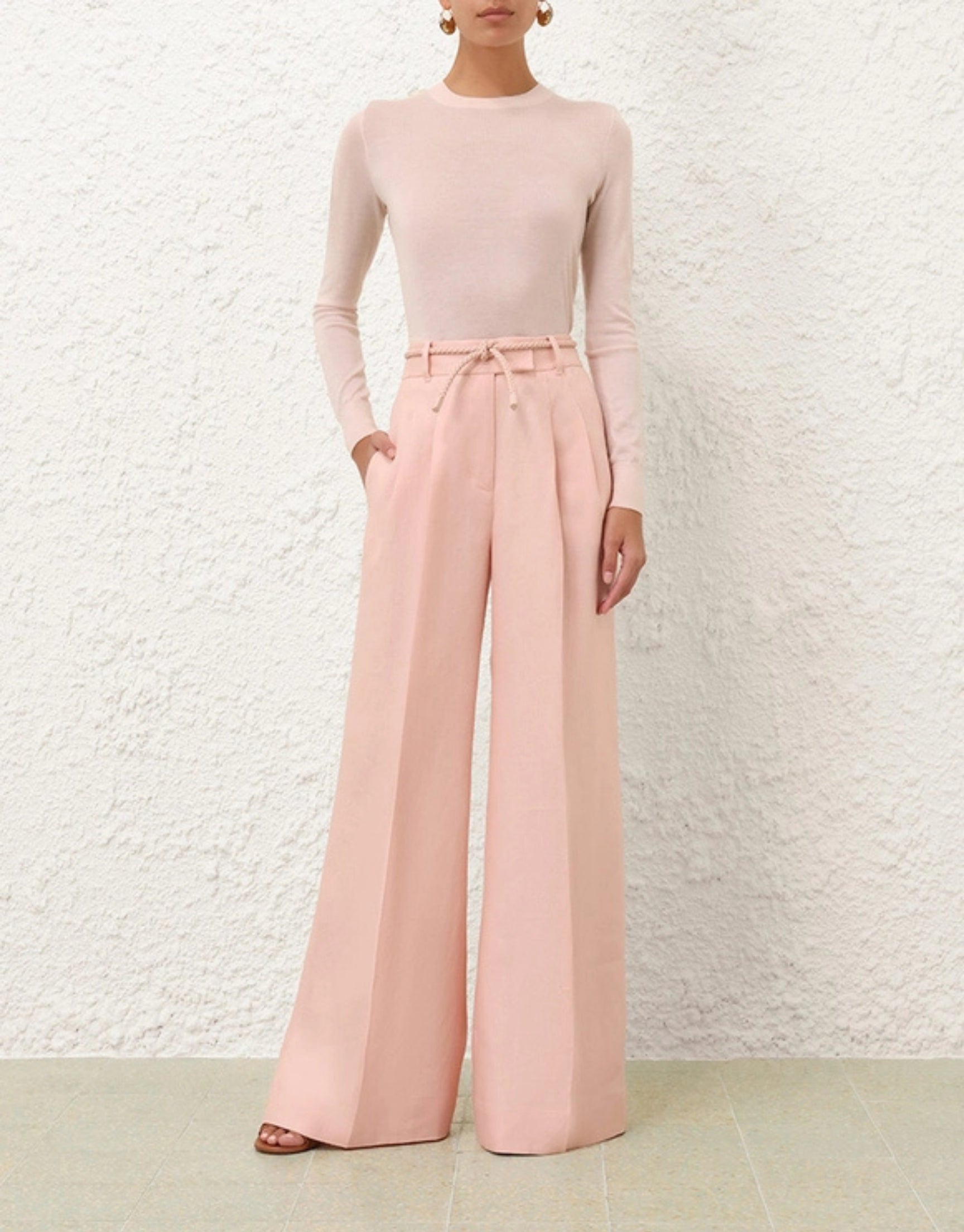 ILLUMINATE LINEN WIDE LEG PANT