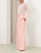 ILLUMINATE LINEN WIDE LEG PANT
