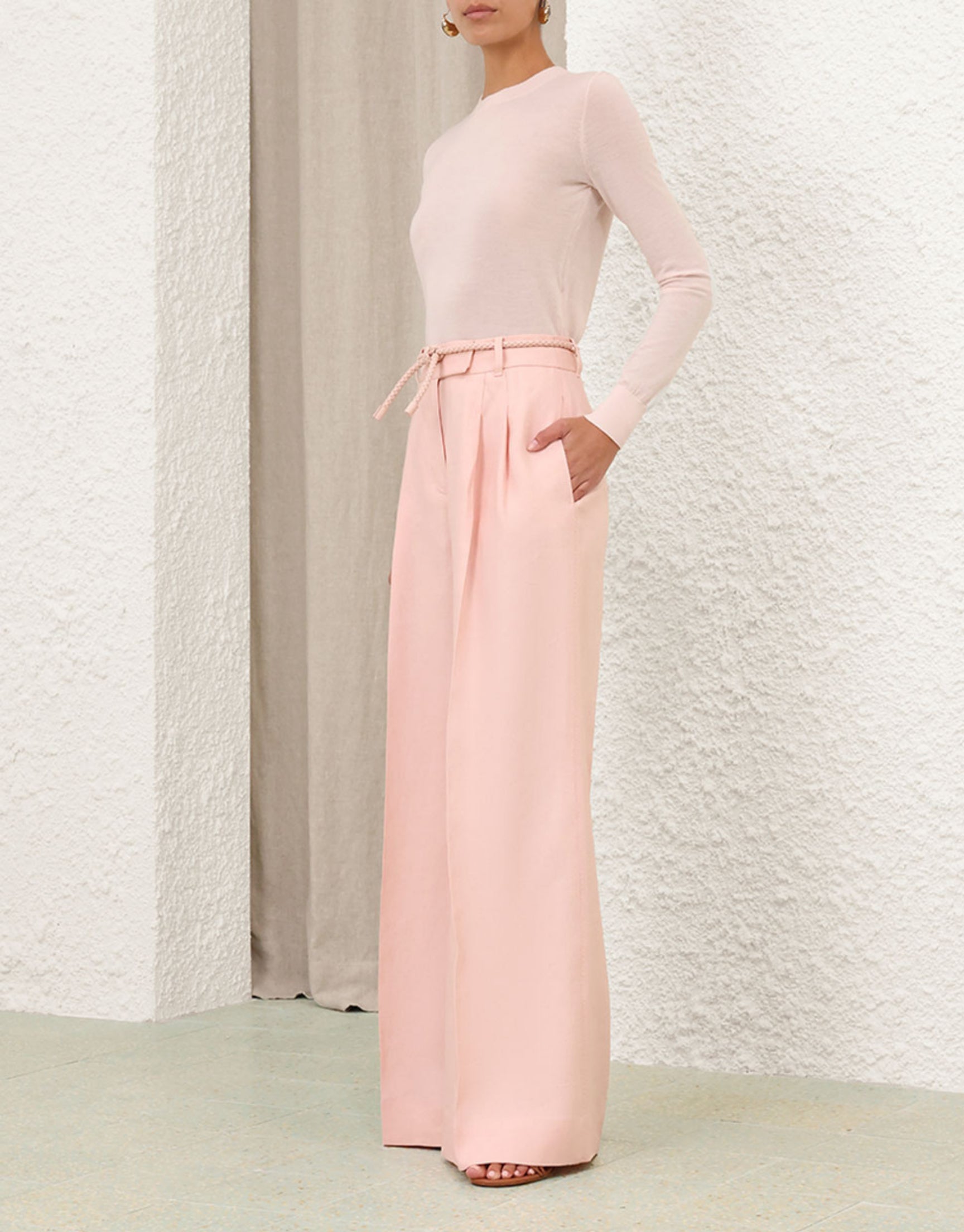 ILLUMINATE LINEN WIDE LEG PANT