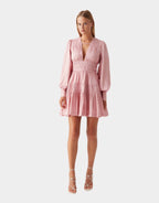 FALLINGWATER RUCHED MINI DRESS