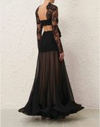 ILLUSTRATION FLOUNCE GOWN