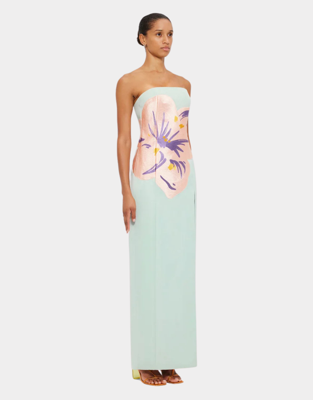 CLEMENCE EMBROIDERED MAXI DRESS